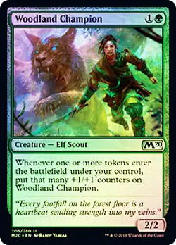Woodland Champion FOIL Core Set 2020 / M20 NM Green Uncommon MAGIC CARD ABUGames - Image 1