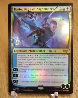 FOIL Prerelease KAITO, BANE OF NIGHTMARES mtg NM Duskmourn Mythic - Image 1