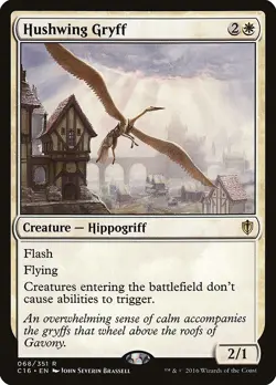 Hushwing Gryff Commander 2016 NM White Rare MAGIC THE GATHERING CARD ABUGames - Image 1