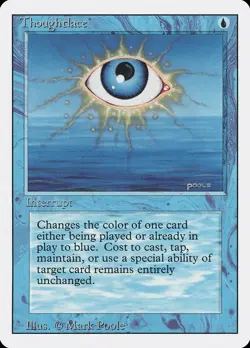 Thoughtlace Revised NM Blue Rare MAGIC THE GATHERING MTG CARD ABUGames - Image 1
