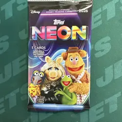 2026 Topps Disney Neon Factory-Sealed Pack - 5 Cards - Free Shipping - Image 1