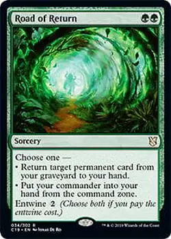 Road of Return Commander 2019 NM Green Rare MAGIC THE GATHERING CARD ABUGames - Image 1