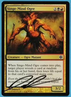 Singe-Mind Ogre Alara Reborn NM Common Artist Signed CARD (s4751) ABUGames - Image 1
