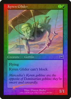 Kyren Glider FOIL Mercadian Masques PLD Red Common MAGIC MTG CARD ABUGames - Image 1