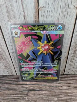 Pokemon TCG Mega Starmie Ex 102/088 Perfect Order Ultra Rare NM Card - Image 1
