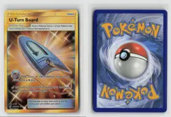 U-turn Board #255/236 Secret Rare Sm Unified Minds Holo Pokemon TCG LP - Image 3