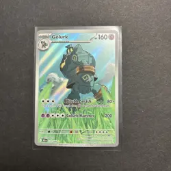 Golurk 123/086 NM – Illustration Rare Holo – 2025 Pokemon TCG S&V Black Bolt - Image 1