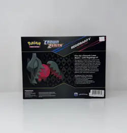 Pokemon TCG Sword & Shield Crown Zenith Regidrago V Collection Sealed Box - Image 3