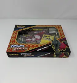 Pokemon TCG Sword & Shield Crown Zenith Regidrago V Collection Sealed Box - Image 5