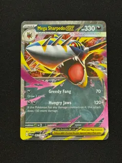 Pokemon Mega Sharpedo ex 061/094 Me02: Phantasmal Flames Holo - Image 1