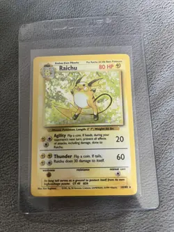 Pokemon TCG Base Set 2 Holo Unlimited Holo Rare Raichu 16/130 - Image 1