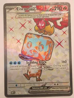 Pokemon TCG Eiscue EX 210/197 Obsidian Flames Full Art Ultra Rare Holo - Image 1