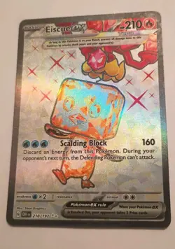 Pokemon TCG Eiscue EX 210/197 Obsidian Flames Full Art Ultra Rare Holo - Image 3