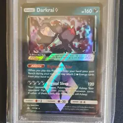 Pokemon Darkrai Prism Star Ultra Prism Holo 77/156 2018 PSA 8 Prism Rare - Image 3