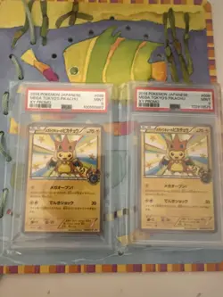 Pokemon TCG Mega Tokyo’s Pikachu 098/XY-P PSA 9 Charizard Poncho Japanese Promo - Image 1