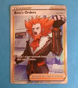 Pokemon Lost Origin Boss's Orders Lysandre TG24/TG30 Full Art Trainer Gallery - Image 1