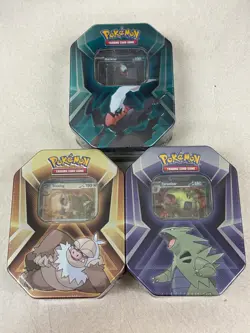 Pokemon TCG - 2026 Triple Whammy Collector Sealed Tins x3 (Complete Set) - Image 1