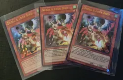 3x Droll & Lock Bird LCKC-EN077 Ultra Rare NM Yugioh Playset - Image 1