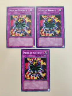 3x Mask of Restrict RP02-EN031 Common Unlimited NM - Image 1