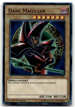 Dark Magician (B) YGLD-ENB02 1st Edition Ultra Rare Yu-Gi-Oh TCG LP - Image 1