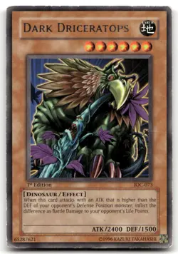 Dark Driceratops IOC-073 1st Edition Rare Yu-Gi-Oh TCG HP - Image 1