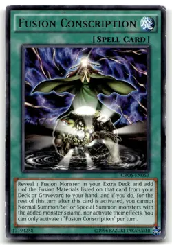 Fusion Conscription CROS-EN053 Unlimited Rare Yu-Gi-Oh TCG HP - Image 1
