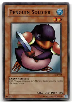 Penguin Soldier SDJ-022 Unlimited Super Rare Yu-Gi-Oh TCG MP - Image 1