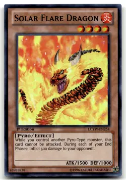 Solar Flare Dragon LCYW-EN254 1st Edition Super Rare Yu-Gi-Oh TCG MP - Image 1