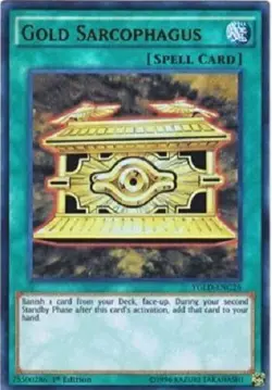 *** GOLD SARCOPHAGUS *** ULTRA RARE YGLD-ENC26 MINT/NM YUGIOH! - Image 1