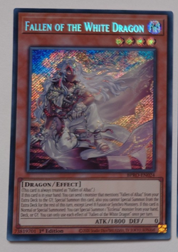 FALLEN OF THE WHITE DRAGON BPRO-EN024 SECRET RARE 1st Ed YUGIOH *NEW & MINT* - Image 1