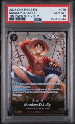 Monkey.D.Luffy (Tin Pack Set Vol. 2) P-075 One Piece Promotion Cards Foil - Image 1
