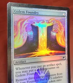 FOIL GOLEM FOUNDRY x1 mtg MP Scars of Mirrodin 1 Common - Image 3