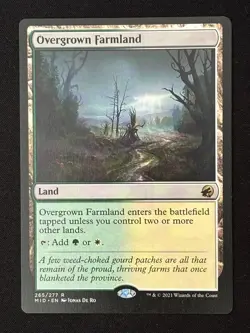 1x MTG Overgrown Farmland - Innistrad: Midnight Hunt (MID) #265 - Magic - Image 1