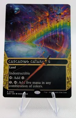 Cascading Cataracts (Borderless) 5 (R) MTG Edge of Eternities Stellar Sights EOS - Image 1
