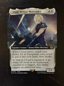 MTG Final Fantasy English Cloud, Midgar Mercenary Extended Art 0427 Non-Foil - Image 1