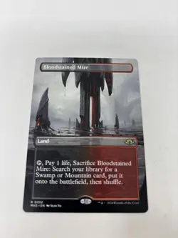 Bloodstained Mire (Borderless) #352 (NM) Modern Horizons 3 MH3 Magic MTG - Image 1