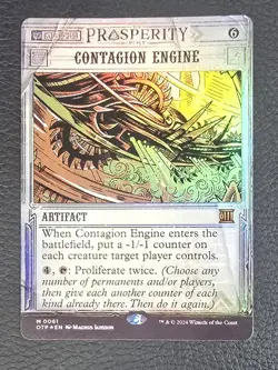 Contagion Engine Foil Breaking News Outlaws Of Thunder Junction MTG NM Magic - Image 1