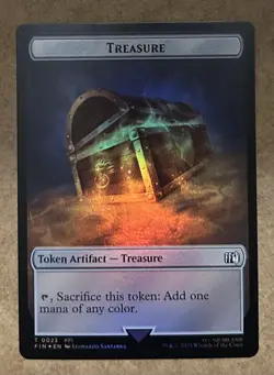 Foil* Hero / Treasure Double-Sided Token - Final Fantasy 0009 / 0023 - NM MTG - Image 2