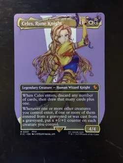MTG Final Fantasy English Celes, Rune Knight Borderless 0201 Non-Foil - Image 1
