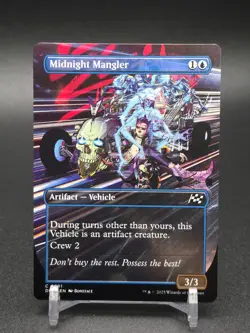 MTG Midnight Mangler Artifact Vehicle Aetherdrift Magic Borderless Regular - Image 1
