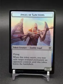 Token - Angel of Sanctions Vizier of Many Faces (1/226) DRC MTG MAGIC FOIL - Image 1
