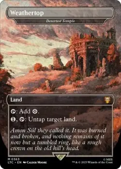 MTG English Weathertop - Deserted Temple NM Extended Art - Image 1