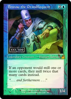 Bruvac the Grandiloquent Serialized #099/500 Ravnica Remastered NM MTG - Image 1