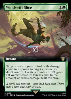MTG Borderless CMD: LOTR: Tales of Middle-earth LTC Windswift Slice MINT - Image 1