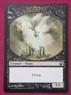 Magic The Gathering THEROS HARPY TOKEN card MTG - Image 1
