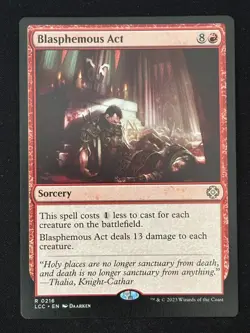 1x MTG Blasphemous Act - Commander: The Lost Caverns of Ixalan (LCC) #216 - Image 1