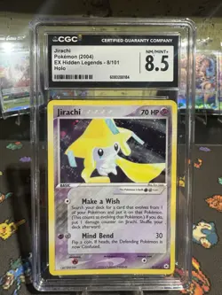 CGC 8.5 Jirachi 2004 EX Hidden Legends 8/101 Holo Pokemon Card - Image 1