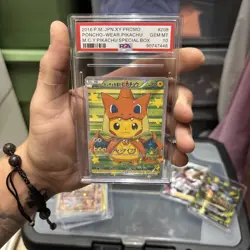 2016 Pokemon Japanese XY Promo #208 Poncho-Wearing Pikachu Charizard PSA 10 - Image 2