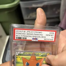 2016 Pokemon Japanese XY Promo #208 Poncho-Wearing Pikachu Charizard PSA 10 - Image 4