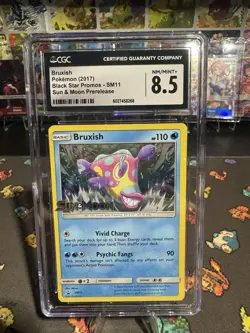 BRUXISH 2017 POKEMON SM11 BLACK STAR PROMO SUN & MOON Prerelease NM/MINT+ 8.5 - Image 1